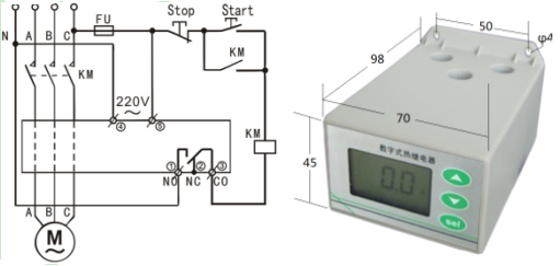 SJD25數(shù)字式熱繼電器/電動機綜合保護(hù)器2-25A